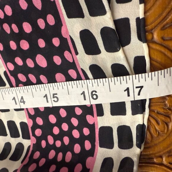 Carolyn Donnelly "The Edit" Scarf, Red, Black, Pink - Picture 3 of 5